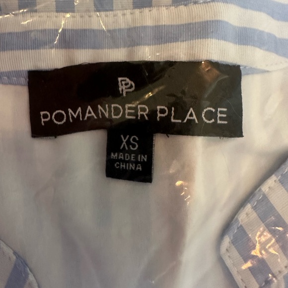 Blue and White Stripe Alora Maxi Dress by Pomander Place. XS. NWOT. - Picture 7 of 7